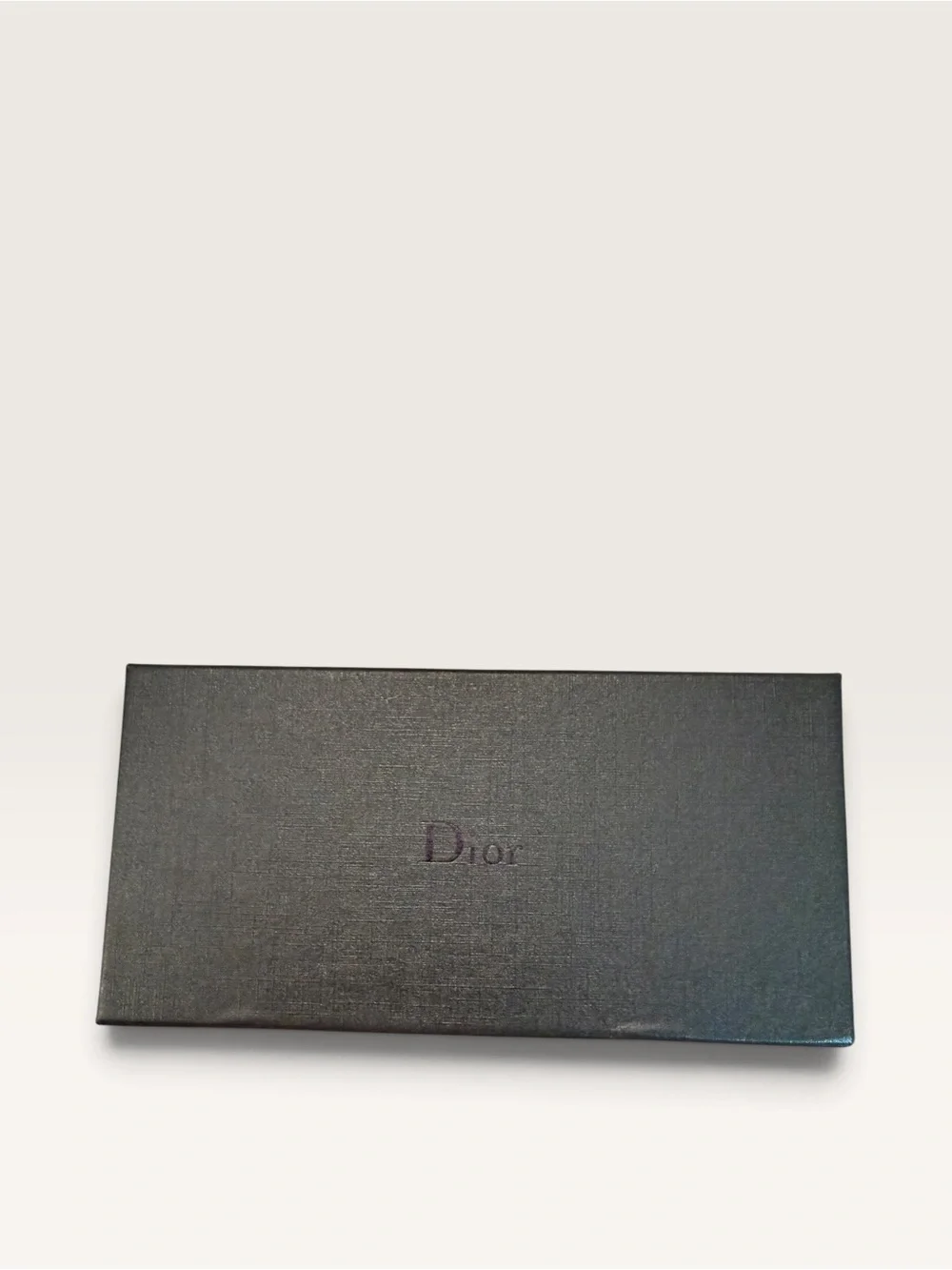 Source Unknown Black Fold-Over Leather Super Slim Sunglasses Case